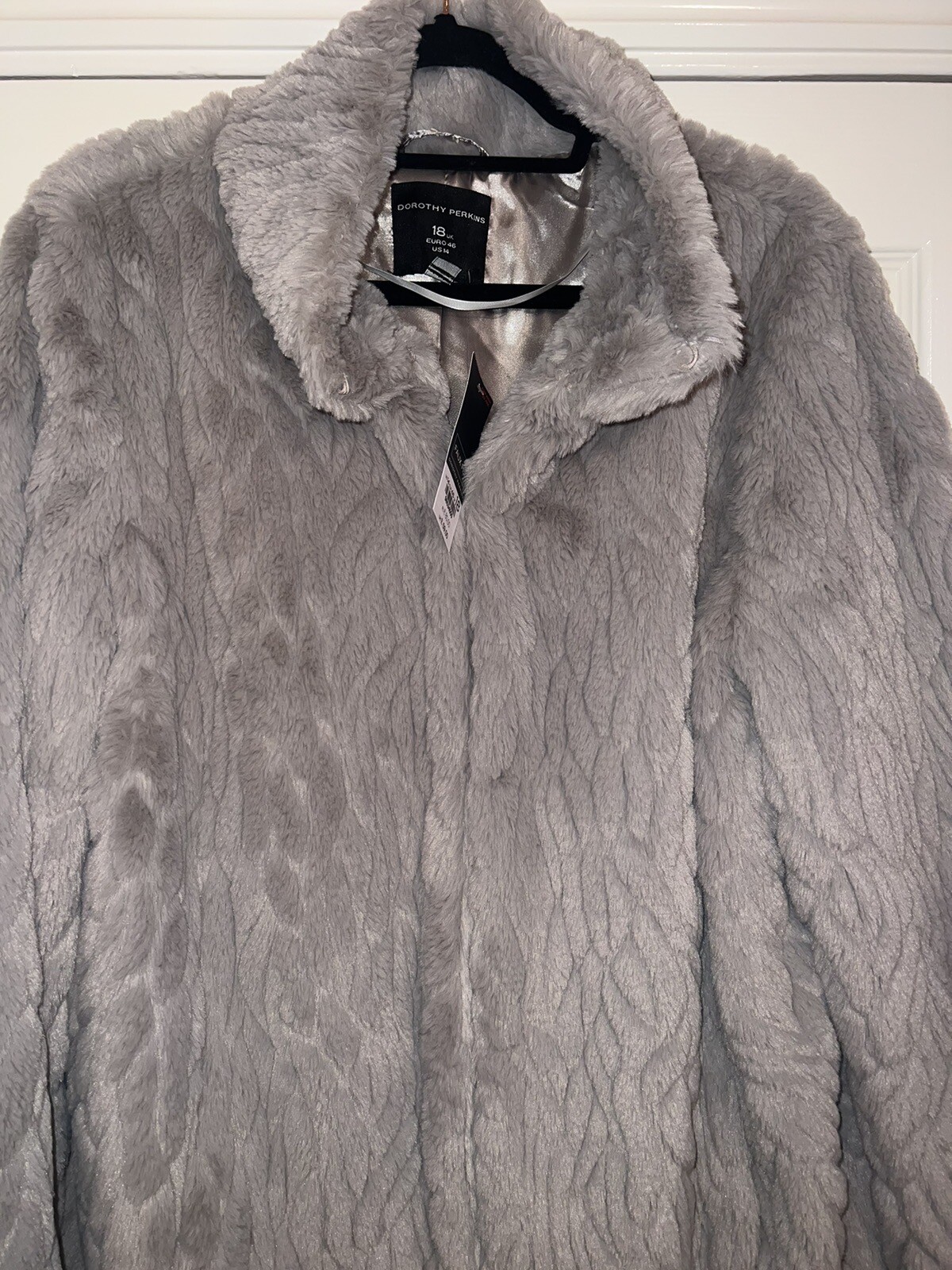 BNWT Ladies Faux Fur Coat From Dorothy Perkins Size 18 eBay