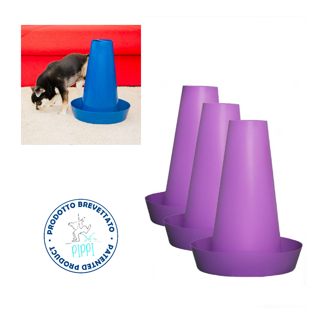 PIPPI 3X Cono Traversine Tappetini Orinatoio Toilette Cani Maschi Accessori Wc foto 2