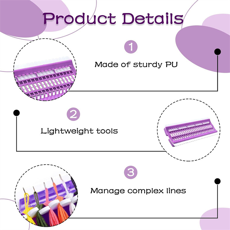 50 Positions Sewing Embroidery Cross Stitch Thread Organiser with 4 ...
