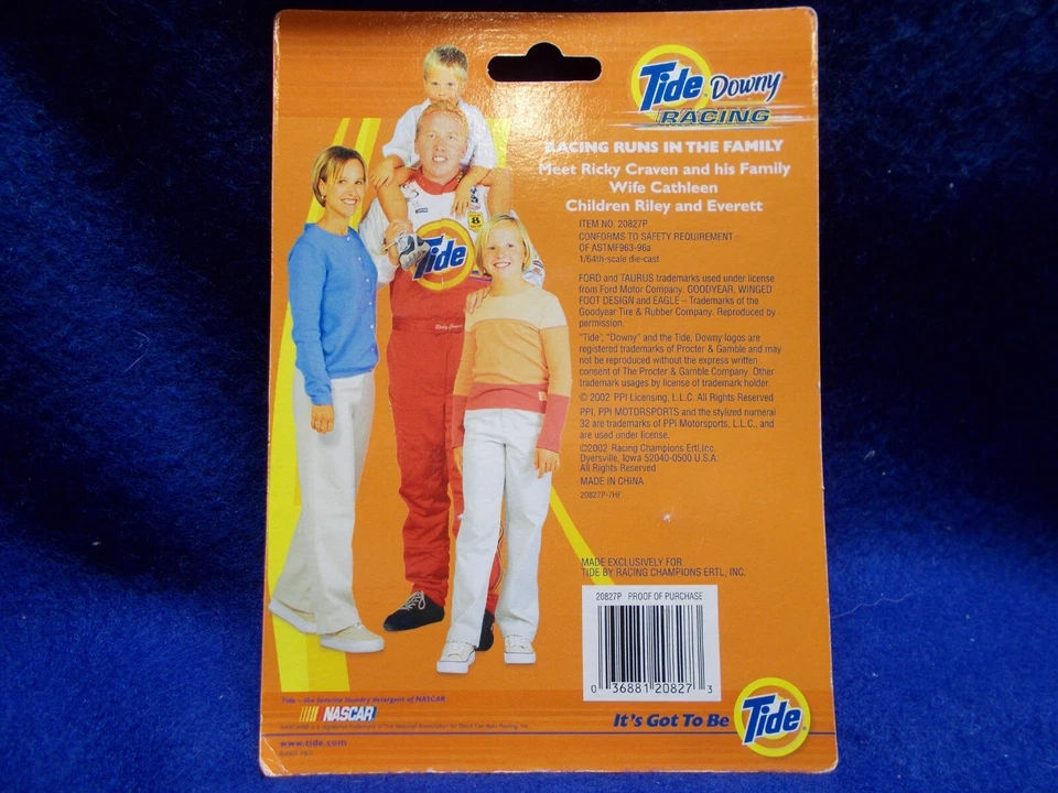 Ricky Craven #32 Tide 2002 Edición Coleccionista Racing Champions 1/64 Como Nuevo en Coche Foto 3 de 3