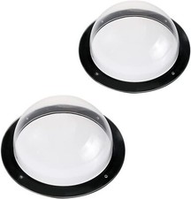 Patioer 2 Pack Dog Fence Window Acrylic Dome Clear Dome Pet Window Bubble Window