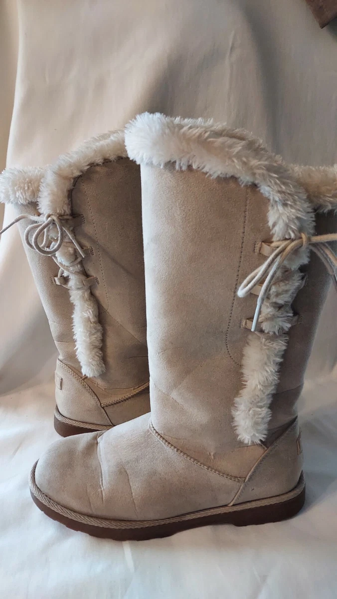 Makalu "Brianna" Winter Boots 7.5M Very Good Condition Tan Suede. | eBay