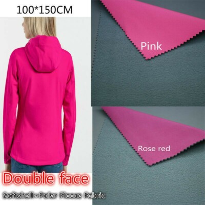 Stretch Polar Fleece Softshell Stoff Stoff Doubleface Wander Hose Mantel Nähen