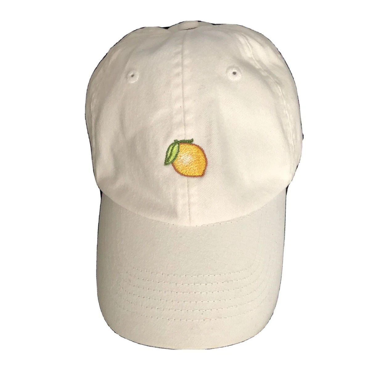 100% Cotton Baby / Toddler Lemon Pattern Short Brim Baseball Cap