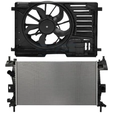 Cooling Fan & Aluminum Radiator Kit Fits 2013-2017 Ford Focus 2.0L 1999CC 4-Door