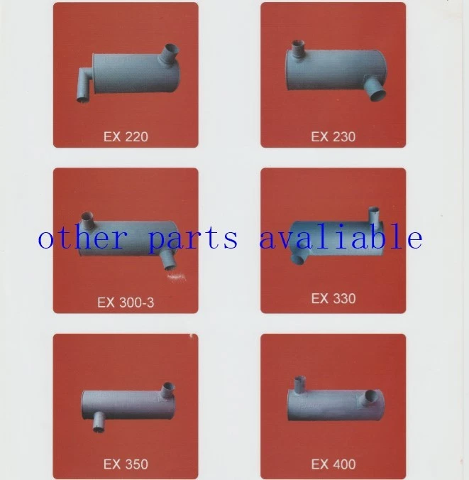 4256281 Muffler FITS FOR HITACHI EX220-2 EX220-3 EX220LC-3 Engine H07CT,NEW - Image 3 of 4