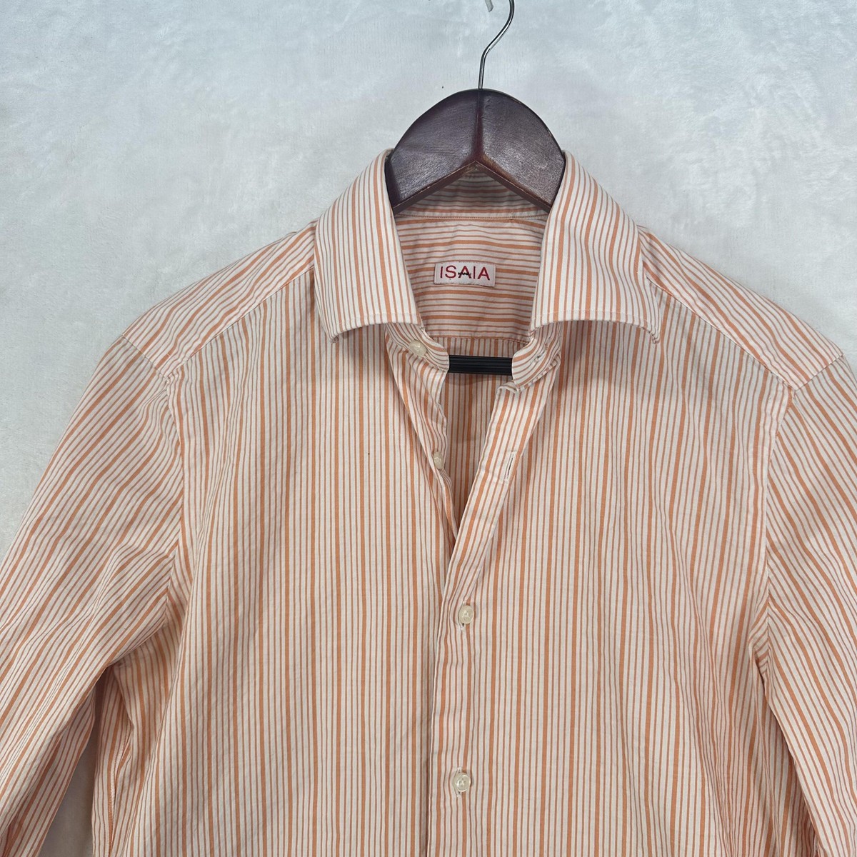 isaia dress shirt ISAIA Dress Shirt 46 / blue multi