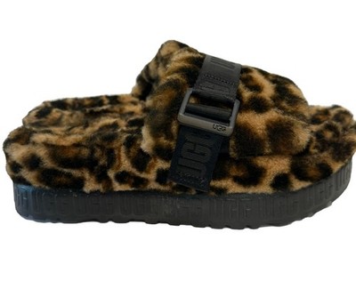UGG Fluffita Panther Print Womens Size Cheetah Leopard Slides