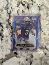 Elijah Molden 2021 Score Blue ZONE RC AUTO Huskies Titans #'d /35 SP