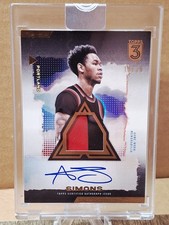 2023-24 Topps 3 Relic Prime Anfernee Simons Patch Auto /20