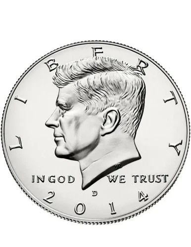 2014 D Unc Kennedy Half Dollar Only 2,100,000 Minted