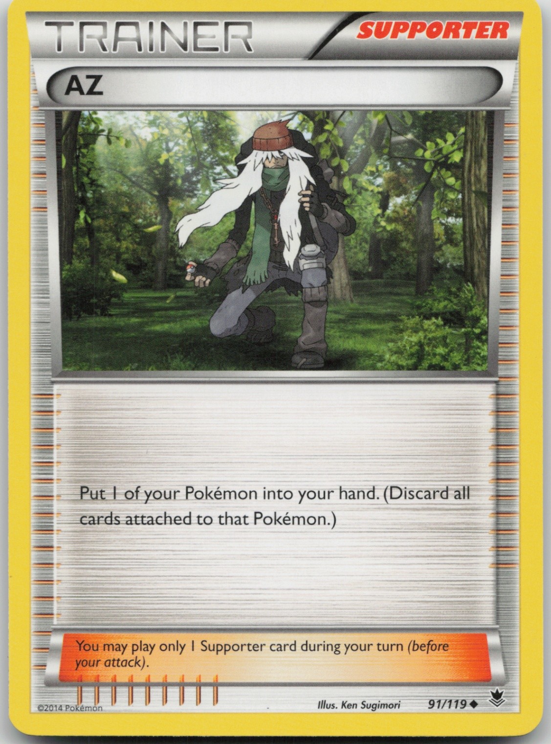AZ 91/119 Uncommon XY - Phantom Forces LP Normal