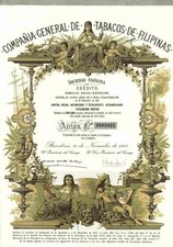 Tabacos De Filpinas Mayo 1985 Barcelona Spanien Tabak Plantagen A. Lopez 500 Pts