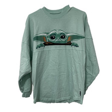 Disney Star Wars The Mandalorian Grogu Spirit Jersey Green Baby Yoda XS