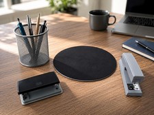 Neuw. B&uuml;ro Set Tacker, Locher, Metall-Stiftehalter & Mauspad