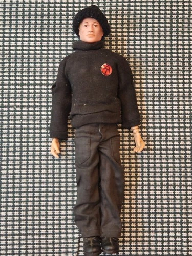 Vintage 1964 Hasbro GI JOE 12" Blonde Painted Hair Scar Figure  BB W/clothes