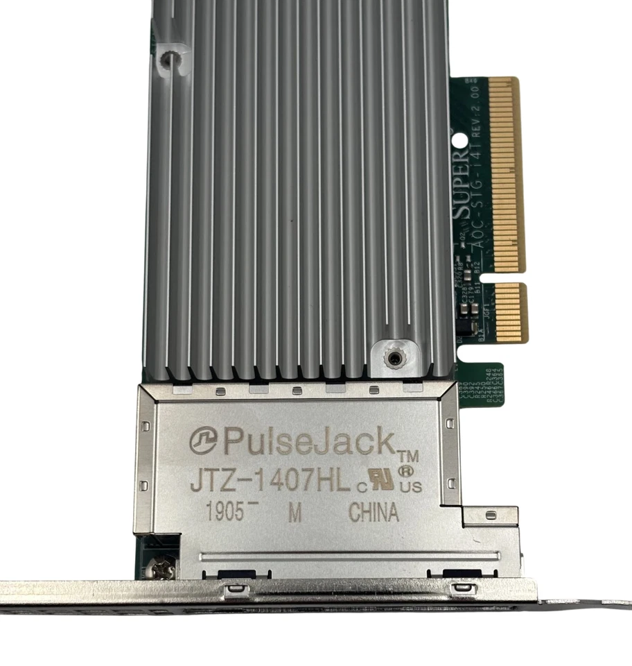 Supermicro AOC-STG-i4T 10Gigabit BaseT Quad Port 4xRJ45 SFP+ Server FH NIC - Image 3 of 4