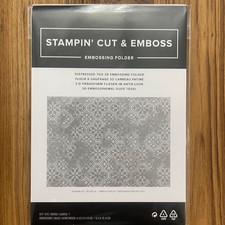 Stampin' Up DISTRESSED TILE 3D Embossing Folder