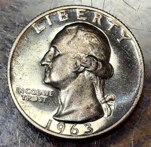 1963 Gem BU Cameo Proof Washington Quarter CHRC