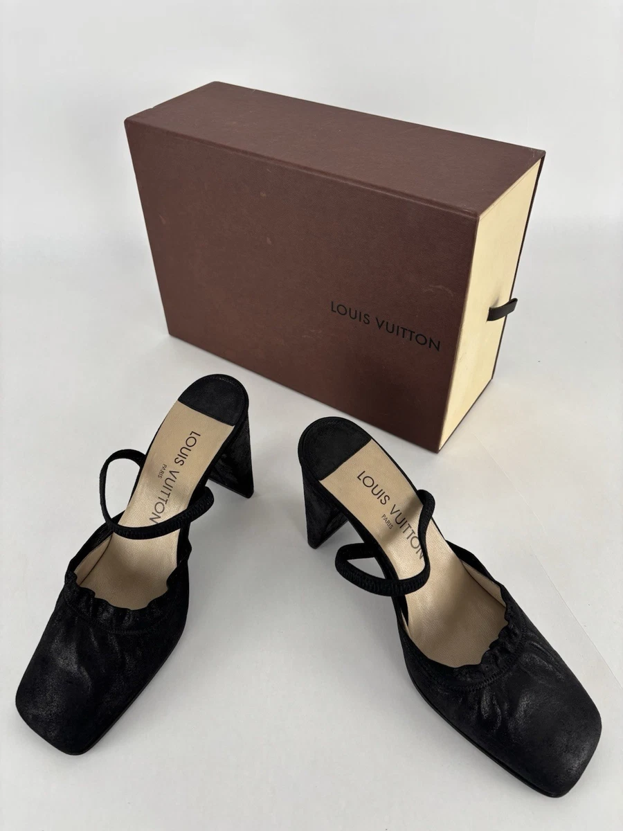 Louis Vuitton Suede High (3-3.9 in) Heel Height Heels for Women