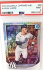 2025 Bowman Chrome Aaron Judge Mega Box Mojo Refractor #99 MINT PSA 9