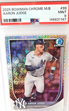 2025 Bowman Chrome Aaron Judge Mega Box Mojo Refractor #99 MINT PSA 9