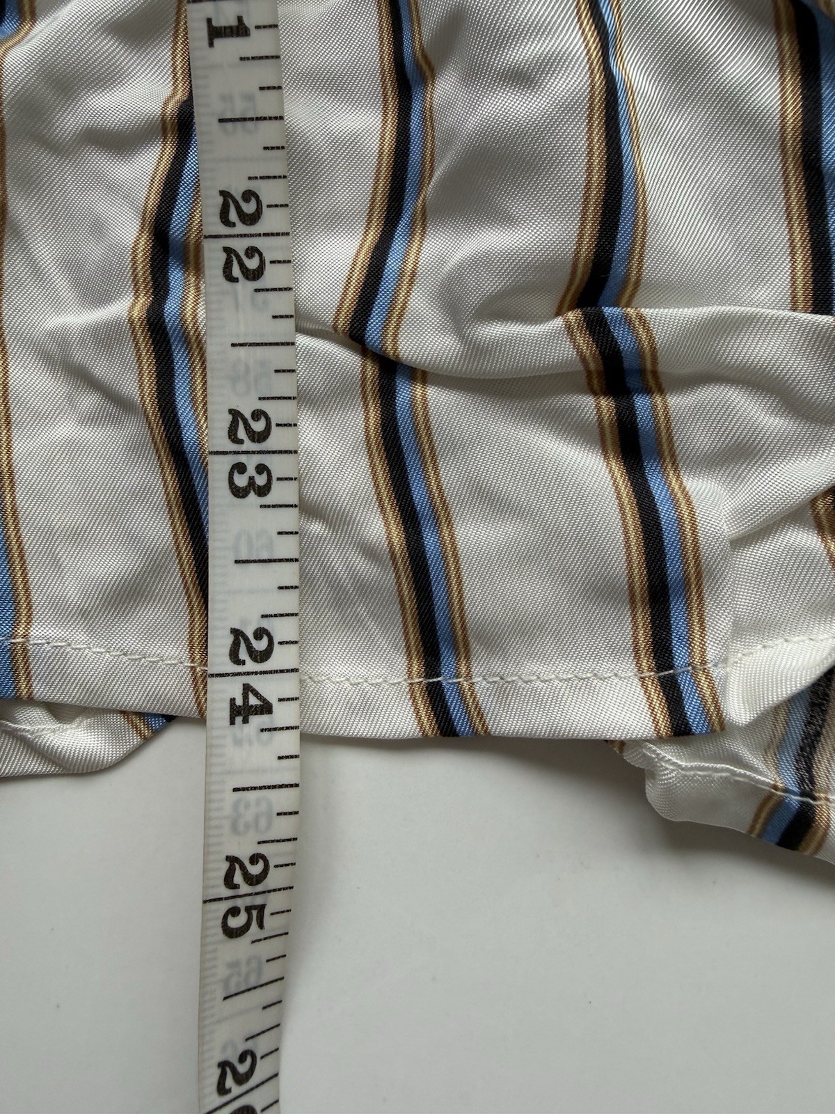 YAYA Women Blouse Size 36 UK 8 10 Off White Stripe Tie Waist NWT Viscose RRP £75 thumbnail 6