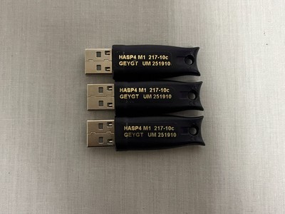Aladdin SafeNet HASP4 M1 217-10c USB Security Key Dongle LOT OF 3 (A) - USED