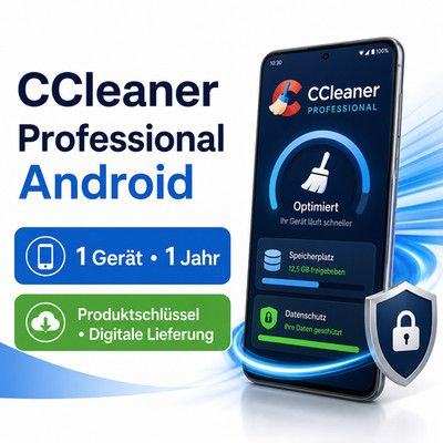 CCleaner Professional Android 2026, 1 Gerät - 1 Jahr