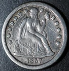 1857-O SEATED LIBERTY DIME
