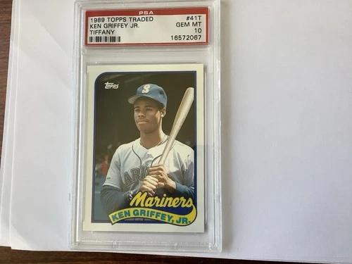 1989 Topps Traded Tiffany #41T Ken Griffey Jr. Tiffany PSA 10 ROOKIE