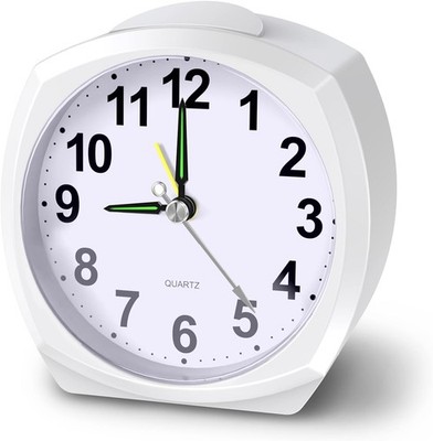 Ankilo Analog Wecker Klein, Analog Uhr Leise Ohne Ticken, Wecker mit