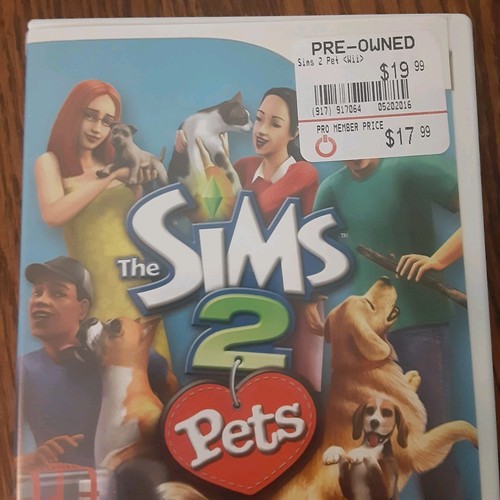 The Sims 2: Pets (Nintendo Wii, 2007) COMPLETE CIB - Picture 2 of 7