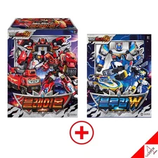 Metal Cardbot W Season3 BLAION + BLUE COP W Set Transformer Robot Car Toy 2025