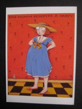 UNUSED 1984 vintage greeting card Mary Engelbreit This Woman Deserves A Party