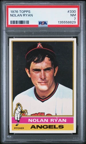 1976 Topps #330 Nolan Ryan PSA 7