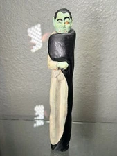 Vintage Vampire Halloween Hand Painted Resin Pencil Figure 10 Inch Artmark