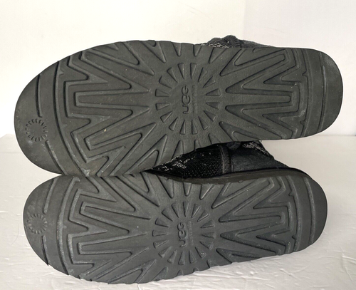 UGG AUSTRALIA Over the Knee Bailey Sparkles Black Sequin Boots US 9 - Picture 11 of 11