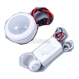 4 Fils 220V 50HZ IR Interrupteur intelligent de contrôle de mouvement de la lumière par capteur de corps infrarouge