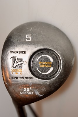 Square Two PowerCircle 5 Wood 22 Degrees Offset Graphite Left-Handed w/Cover