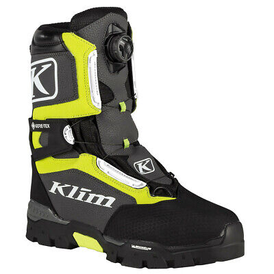 Klim Men's Klutch GTX BOA Snowmobile Boot Black 10 11 12 13 3112-000-XXX-000