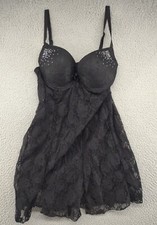 Smart & Sexy Sleepwear Lace Black Lingerie Ni...