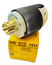 2511 Nylon Plug, Locking Devices, Twist-Lock, Industrial, Male Plug, 20A 3-Phase