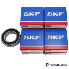 10x For SKF 6007 2RS1 Rubber Sealed Deep Groove Ball Bearing 35x62x14mm 6007RS