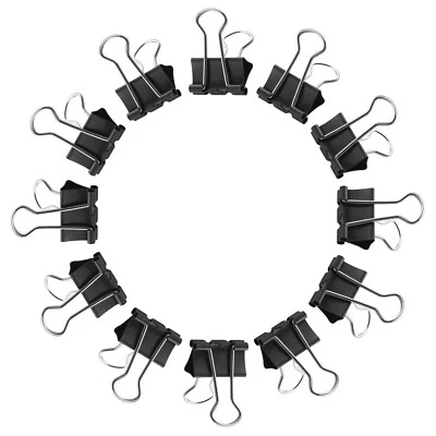 MARKENLOS 10x Büroklammer Heftklammer Binder Clips Dokumenten Clip Papier Klammer Metal