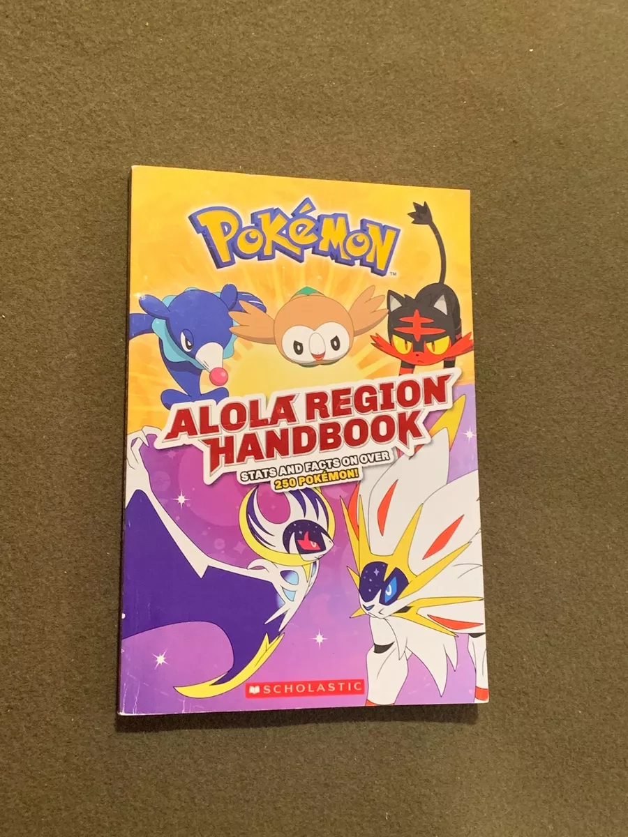 POKEMON Alola Region Handbook Stats & Facts Paperback Book