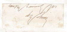 Sir Henry Irving - famous Victorian actor manager - original signature