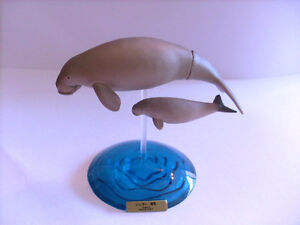 RARE Takara Tomy Kaiyodo Yujin Dugong w/ Baby Calf Figure (like Manatee) Nice! | eBay