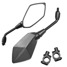 Universal Adjustable Motorcycle Rear View Mirror - Rhombus Convex Snakeskin