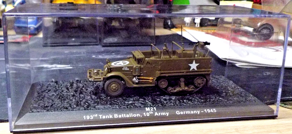 Véhicule militaire miniature " Half-track américain M21 "- mortier - Altaya - Photo 1/1